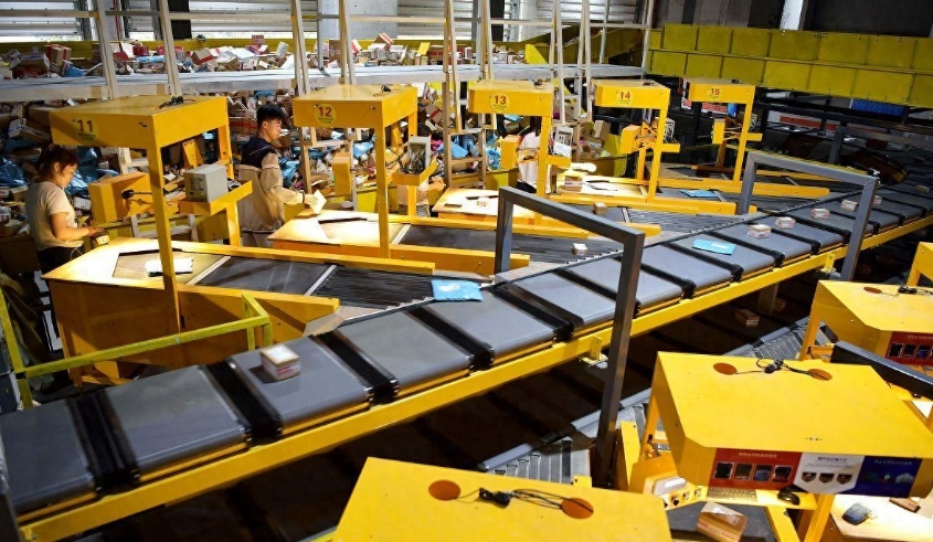 DWS物流设备,DWS物流快递分拣设备,快递包裹自动分拣机,高臻智能